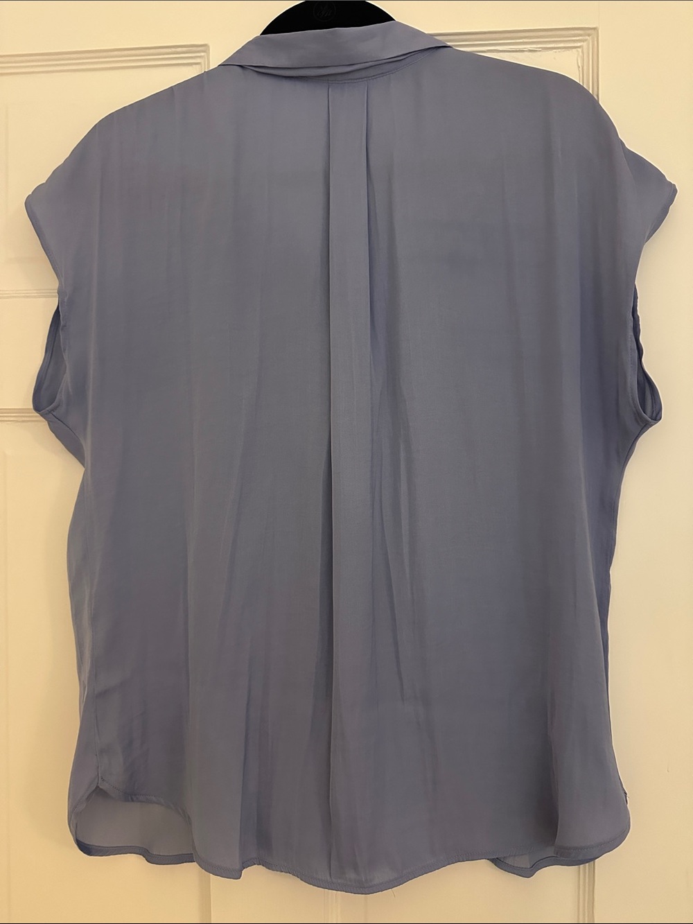 Nine West Light Lavender Button-Front Cap Sleeve Shirt - Picture 3 of 3
